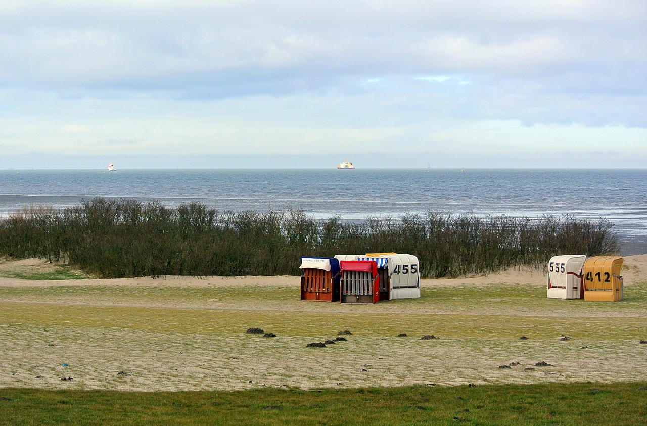 north sea  beach  beach chair free photo