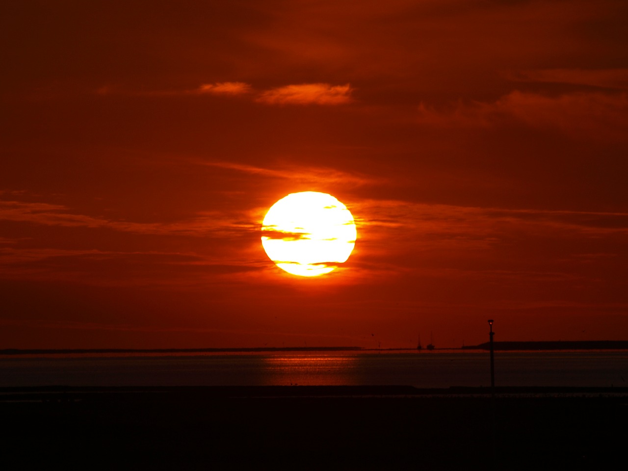 north sea evening abendstimmung free photo