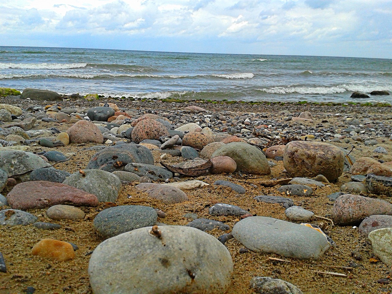 north sea stones sea free photo
