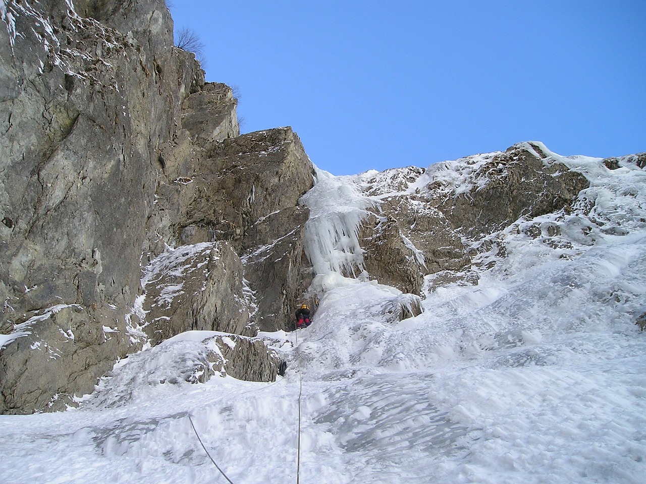 north wall ice climbing alpinism free photo