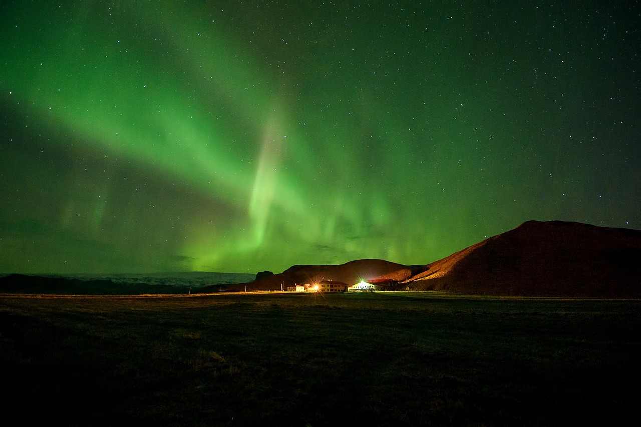 northern lights iceland free photo