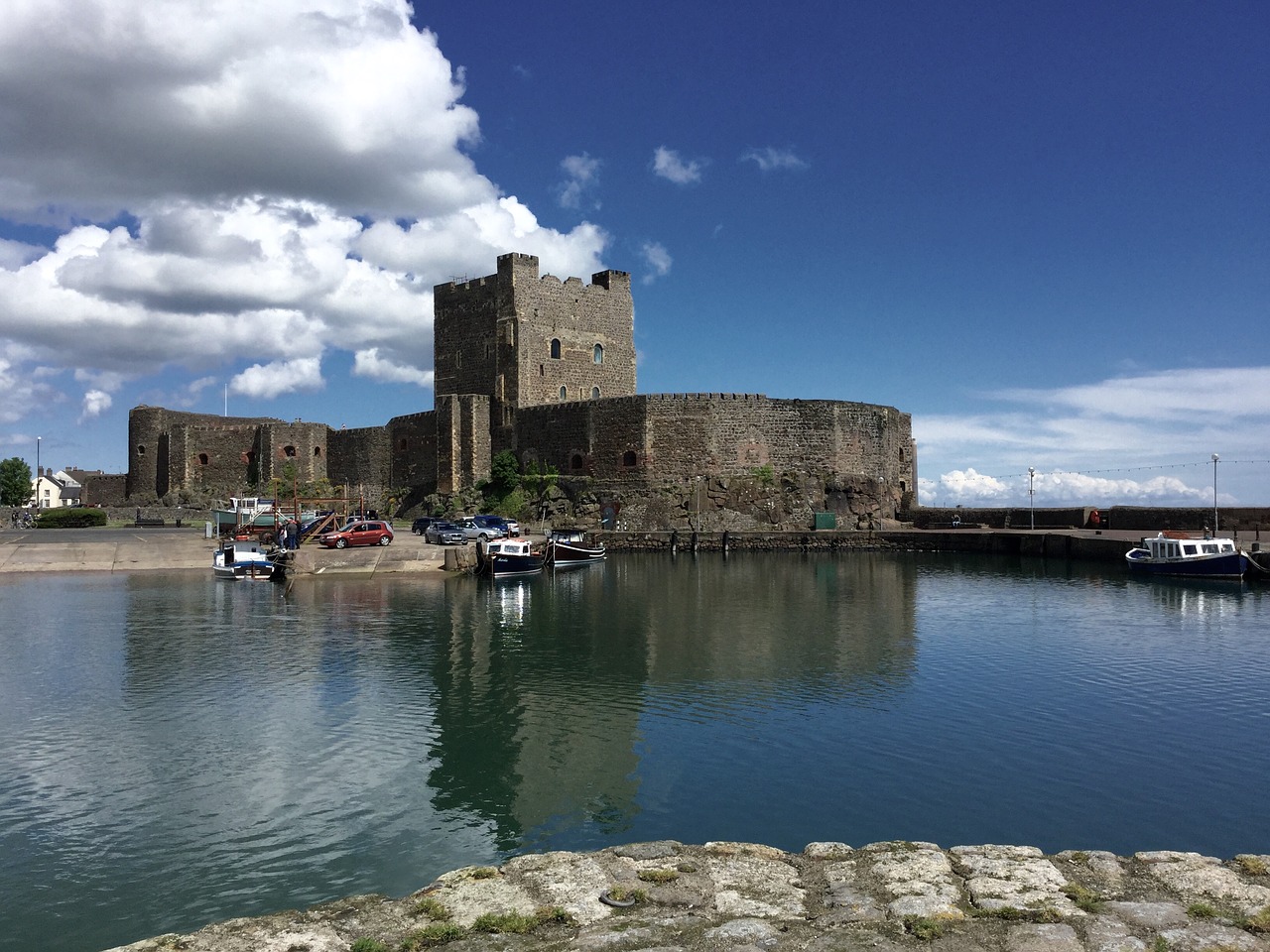 northern ireland castle sea free photo