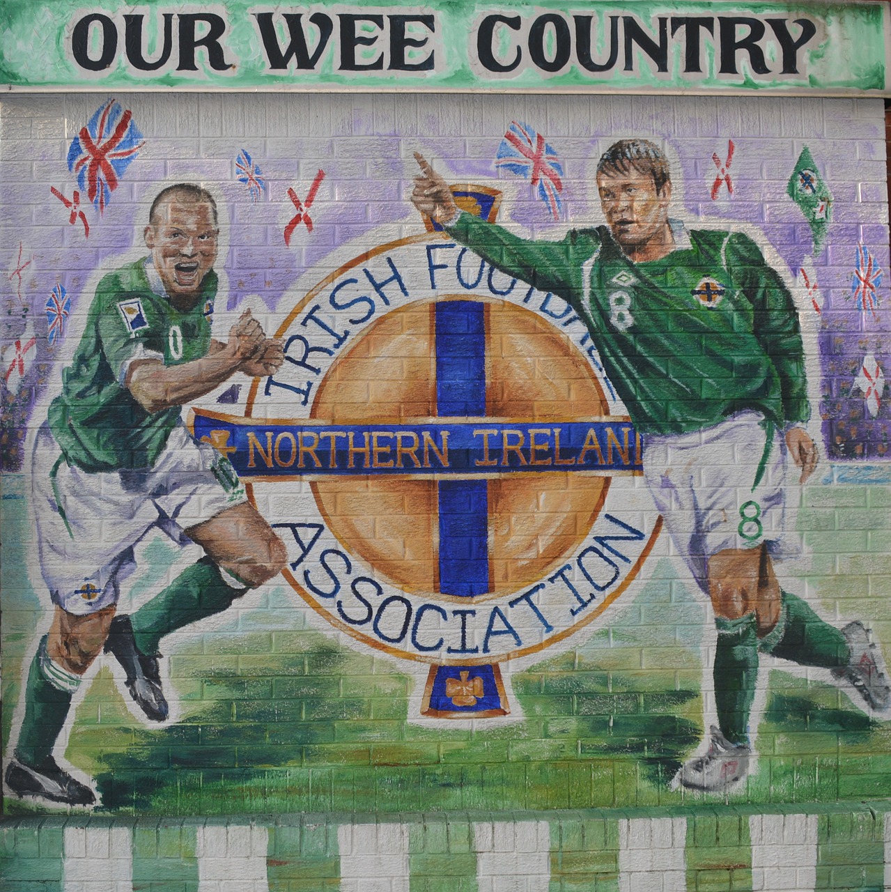 northern ireland football mural free photo