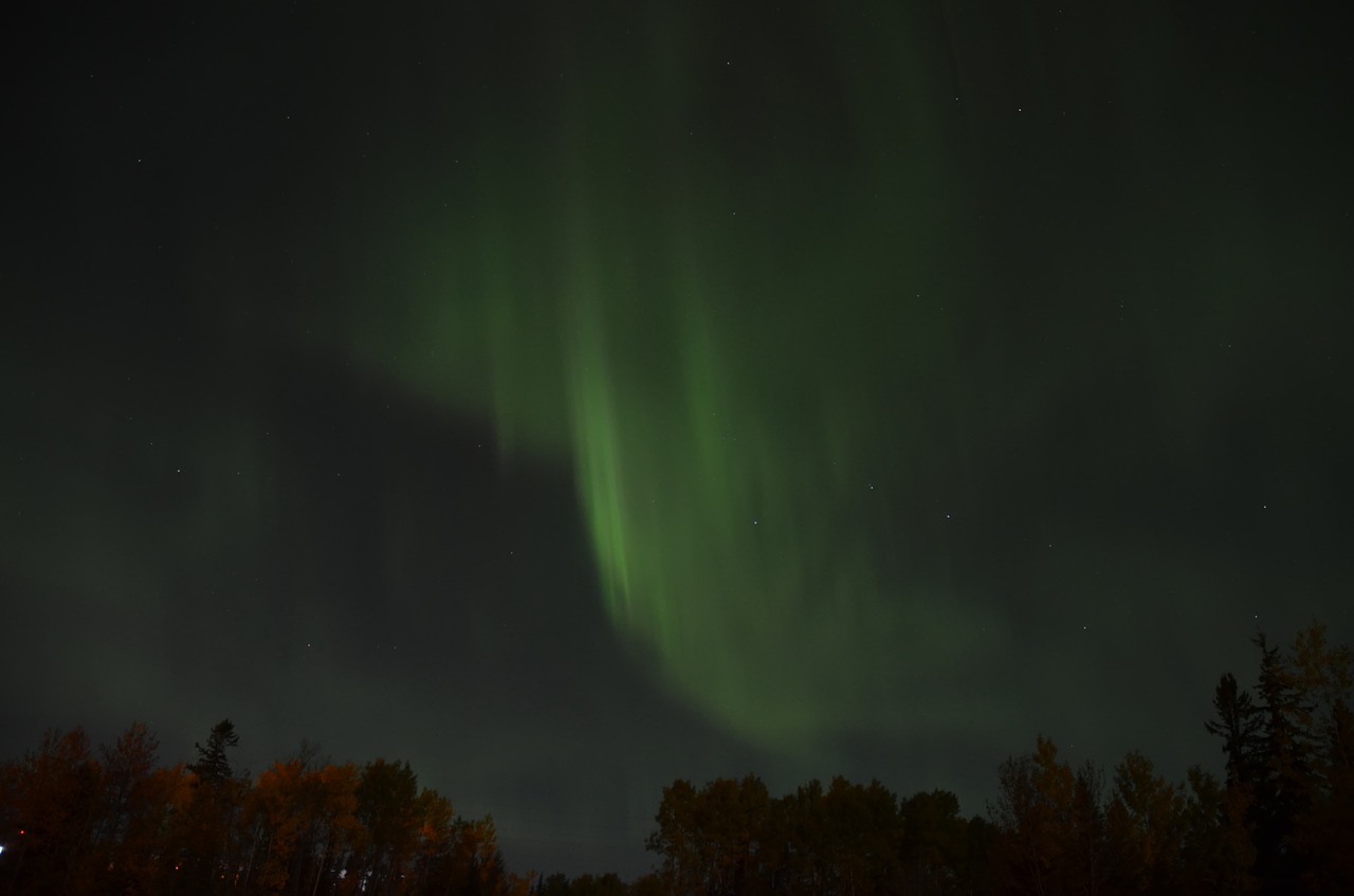 northern lights aurora borealis sky free photo