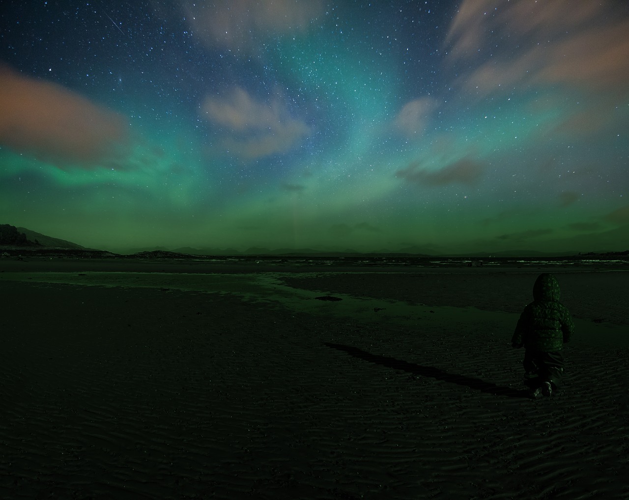 northern lights aurora isle of mull free photo