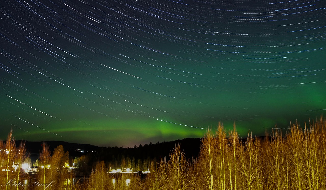northern lights time lapse aurora borealis free photo