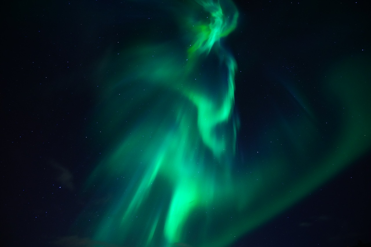 northern lights aurora light phenomenon free photo