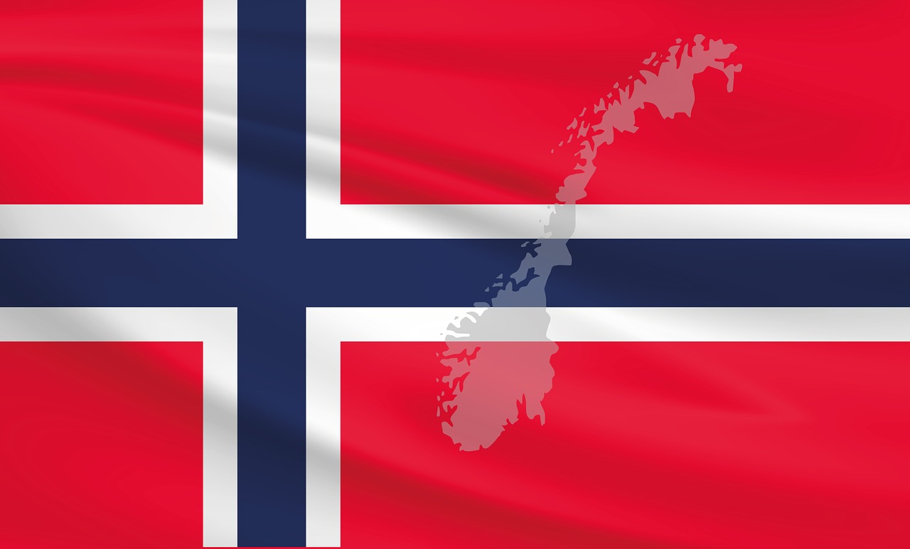 norway flag banner free photo