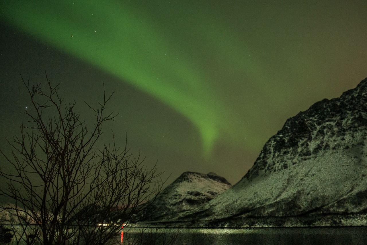 norway lapland aurora borealis free photo