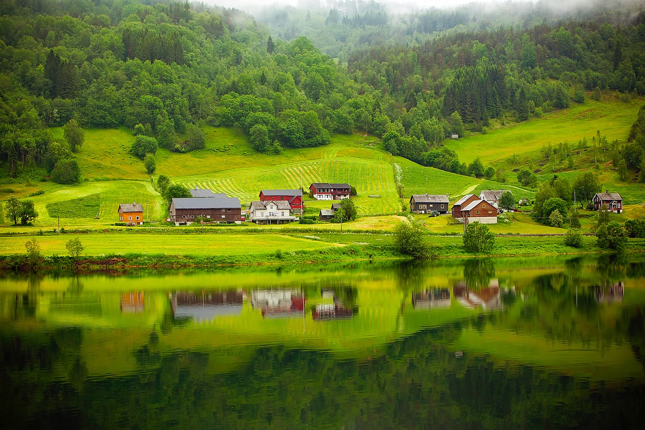 norway fjord river free photo