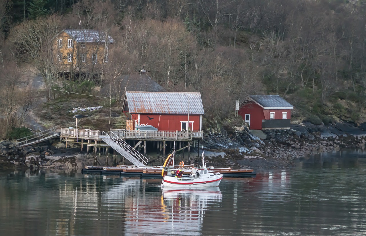 norway coast line water free photo