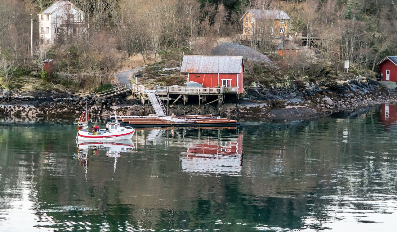 norway coast line water free photo