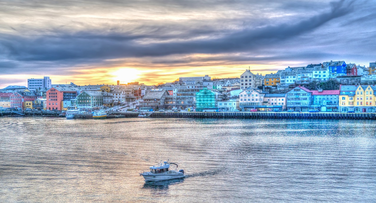 norway coast sunset free photo