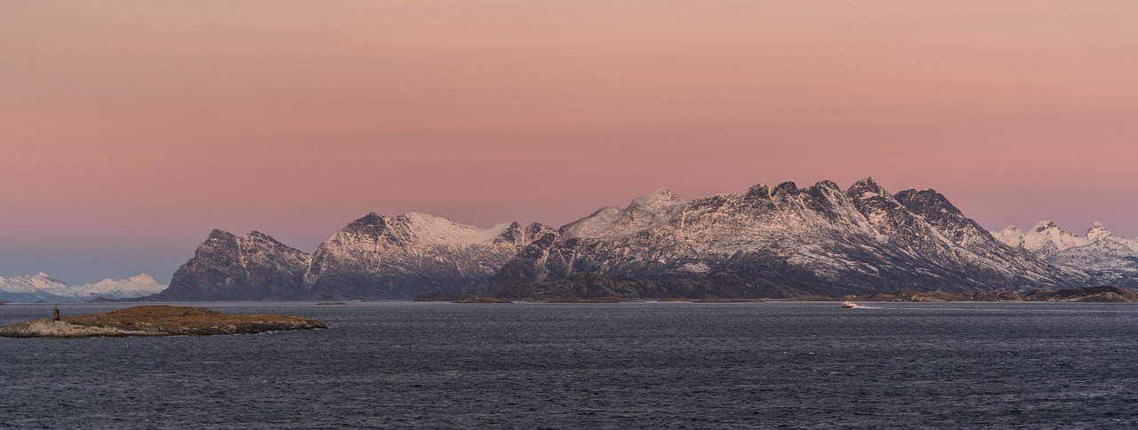 norway cruise sunrise free photo