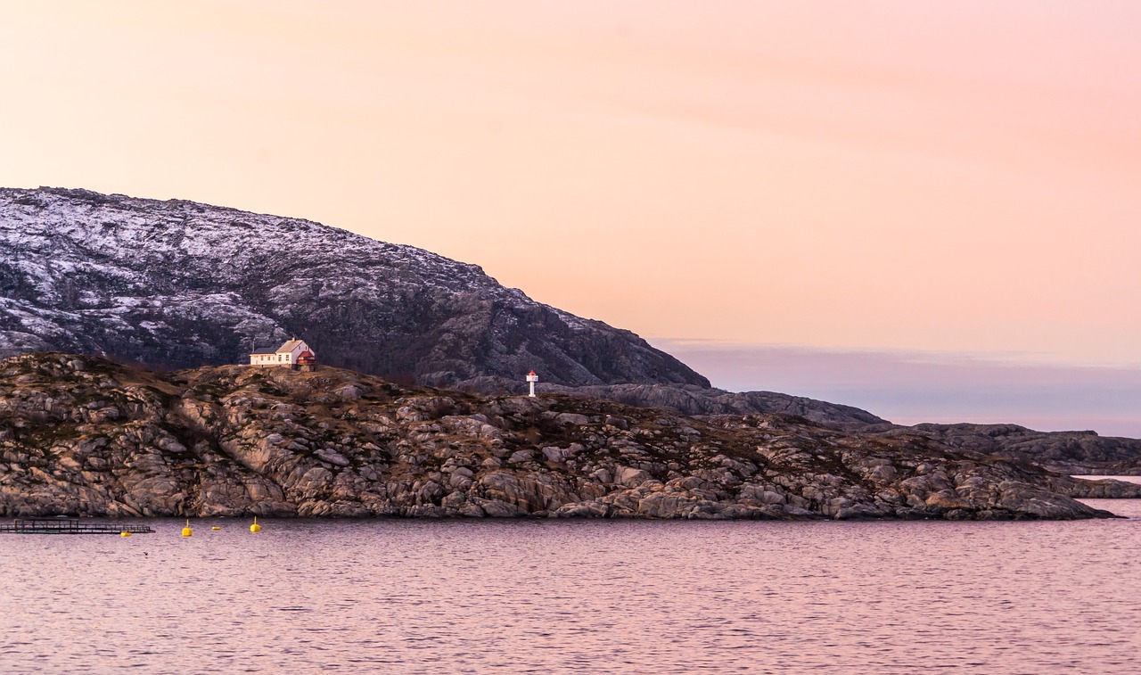 norway cruise sunrise free photo