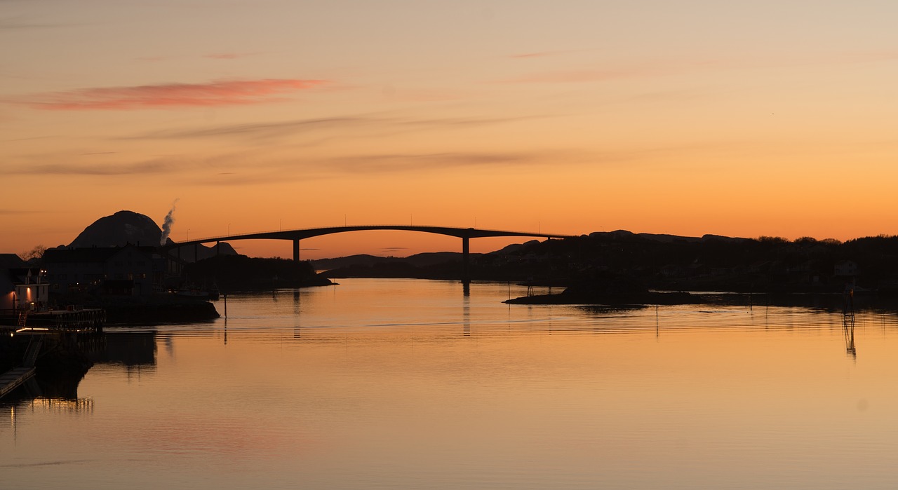 norway coast sunset free photo
