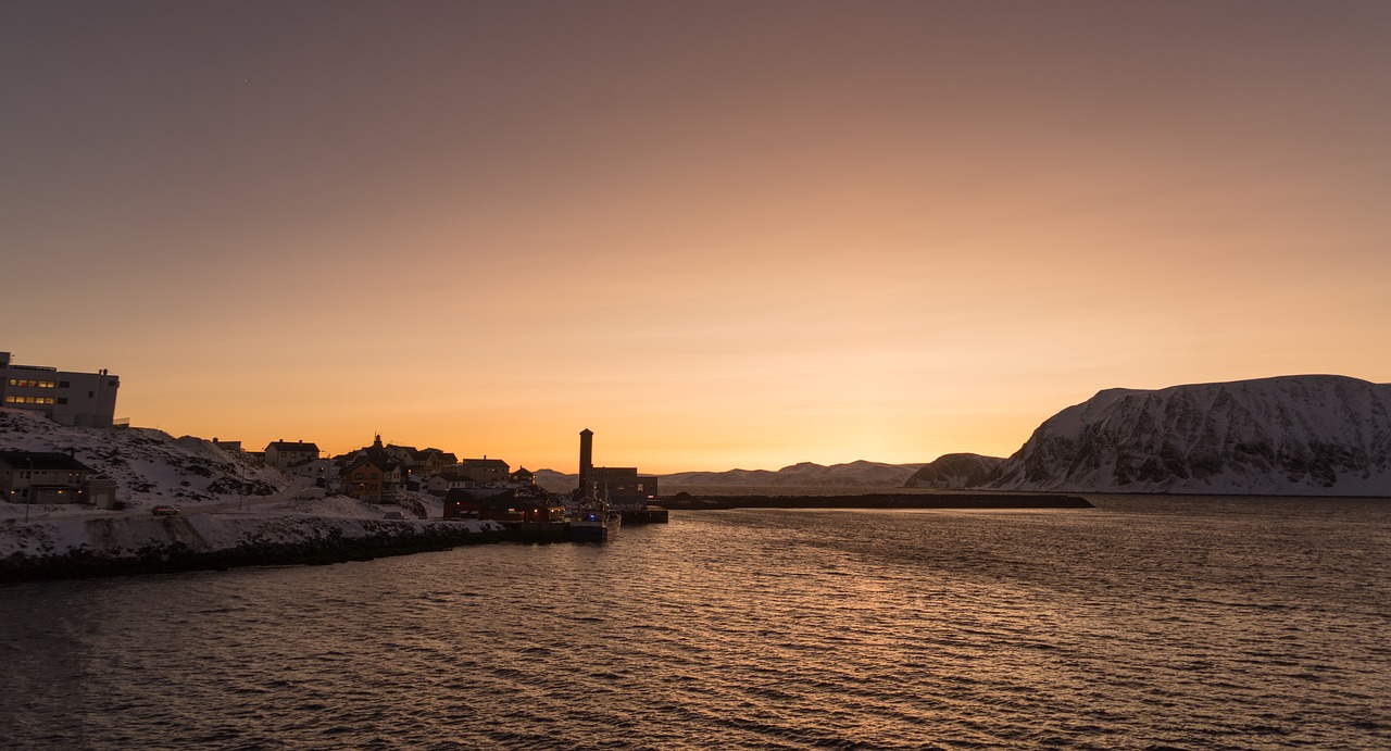 norway coast sunset free photo