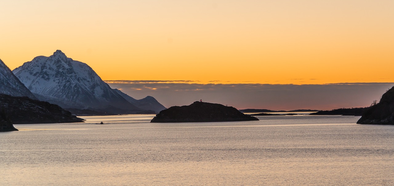 norway night sunset free photo