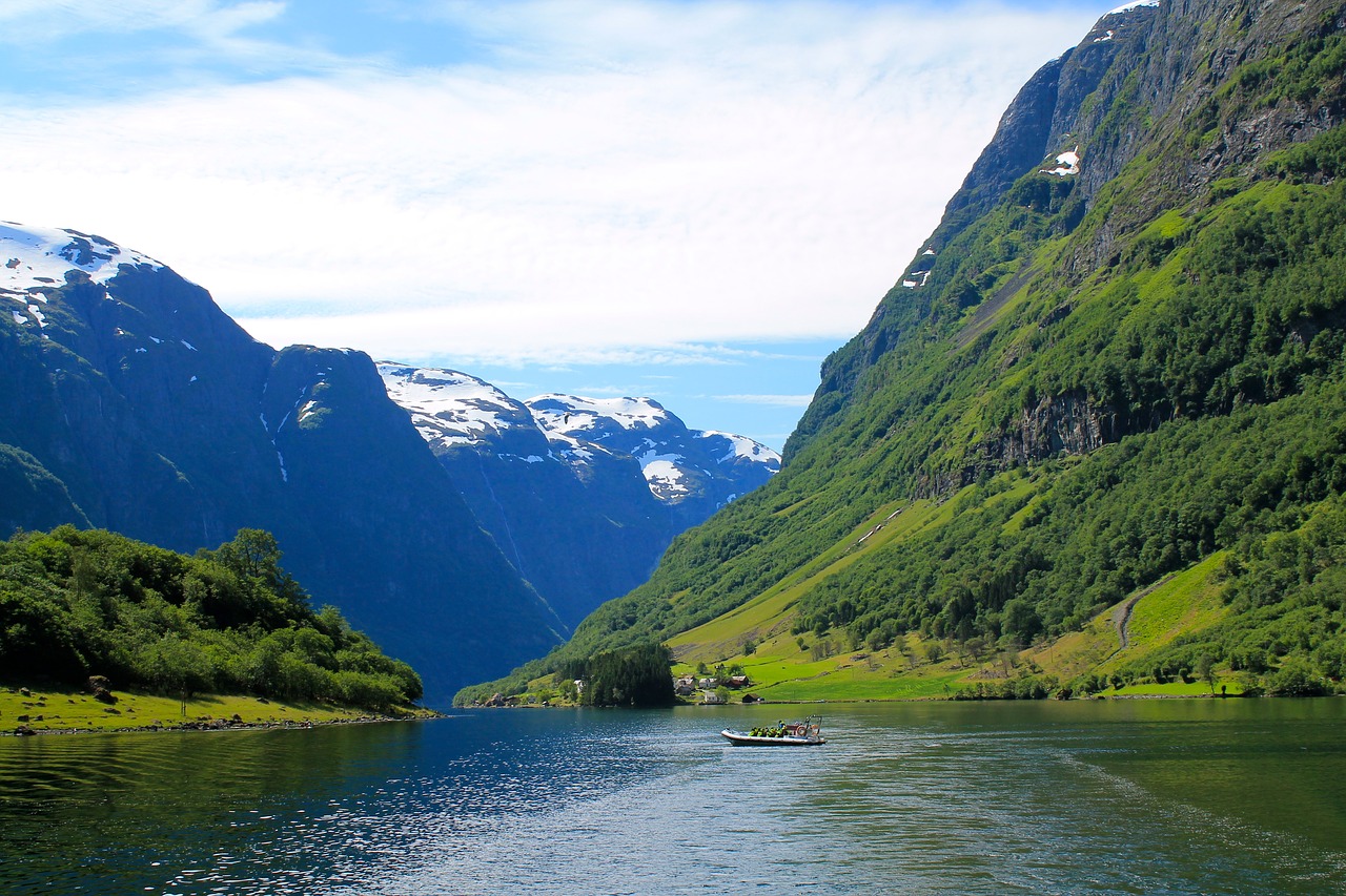 norway fjord water free photo