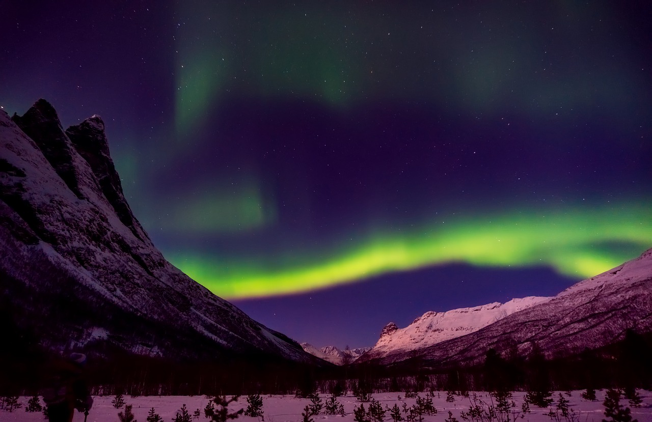 norway northern lights aurora borealis free photo