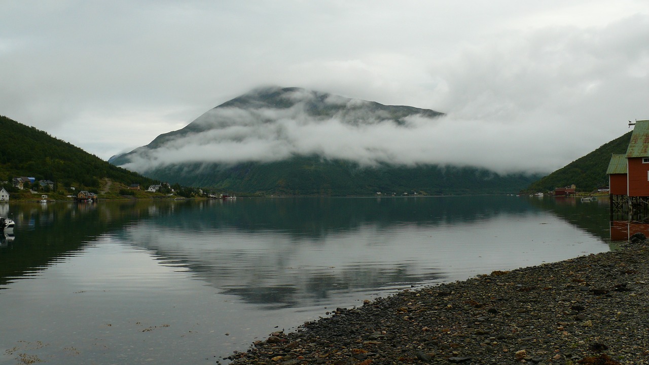 norway mountain clouds free photo