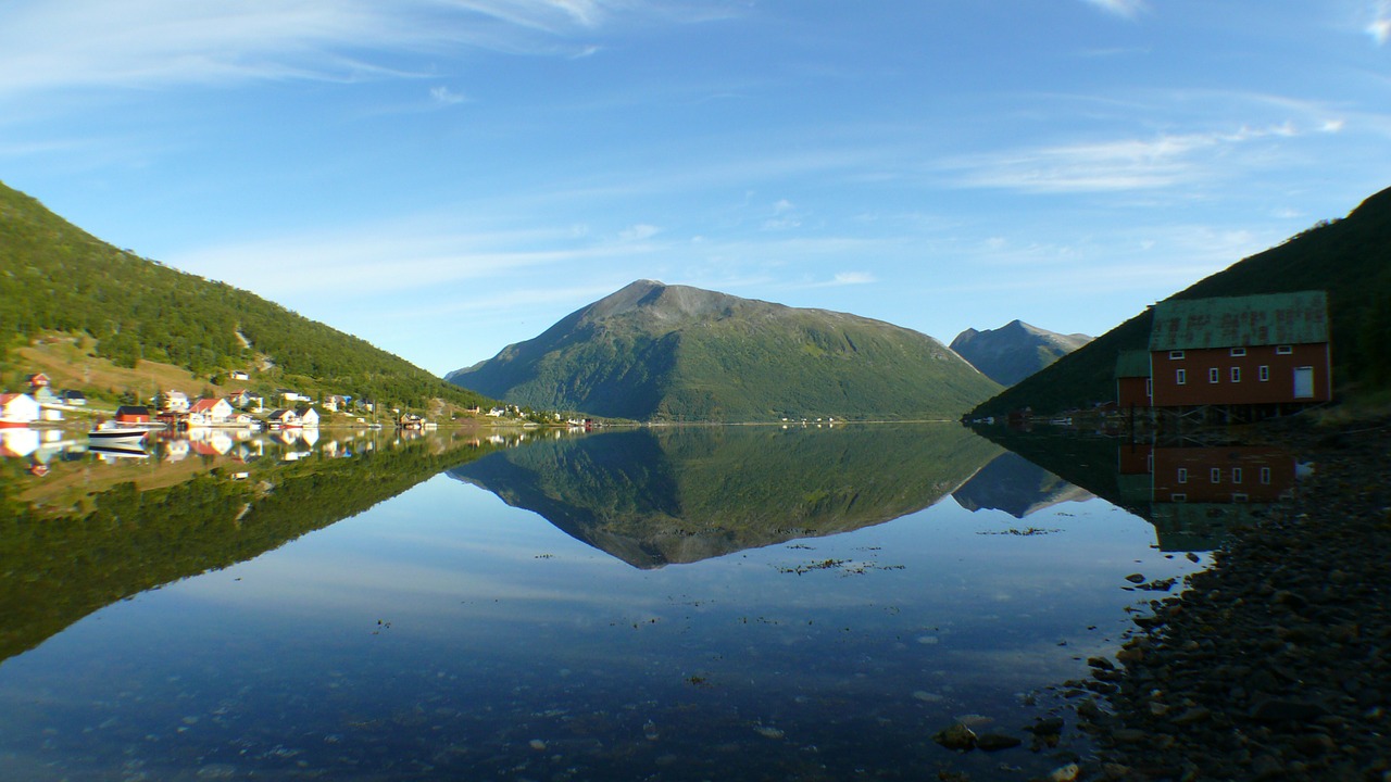 norway fjord water free photo
