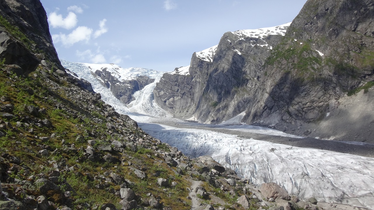 norway nature ice field free photo