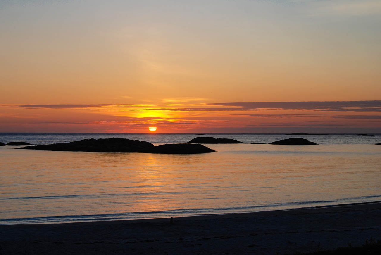 norway andenes sunset free photo