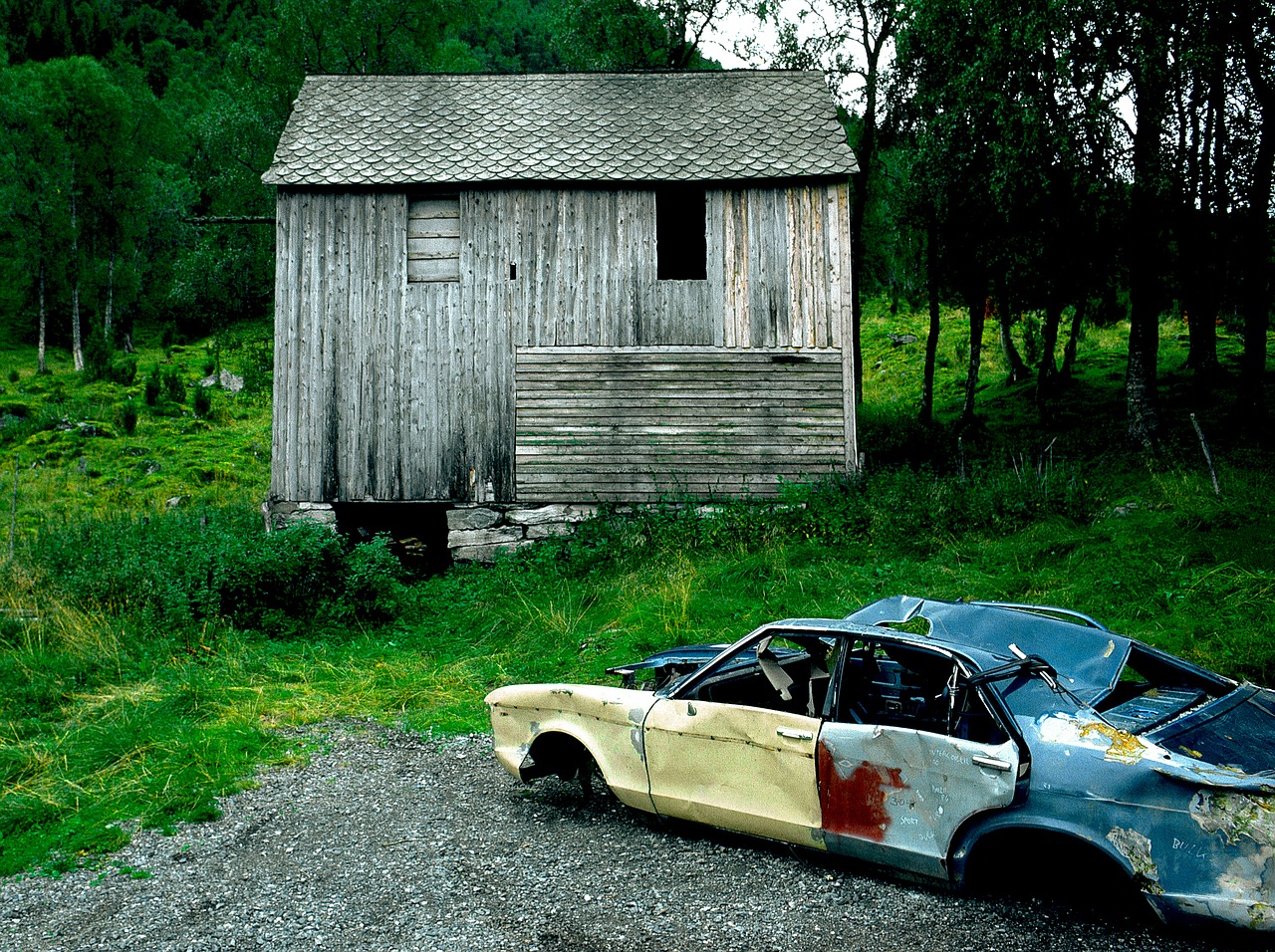 norway hut homes free photo