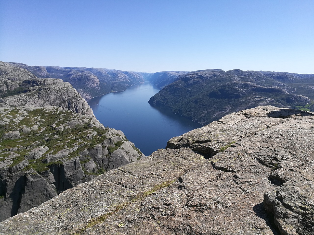 norway fjord preikestolen free photo