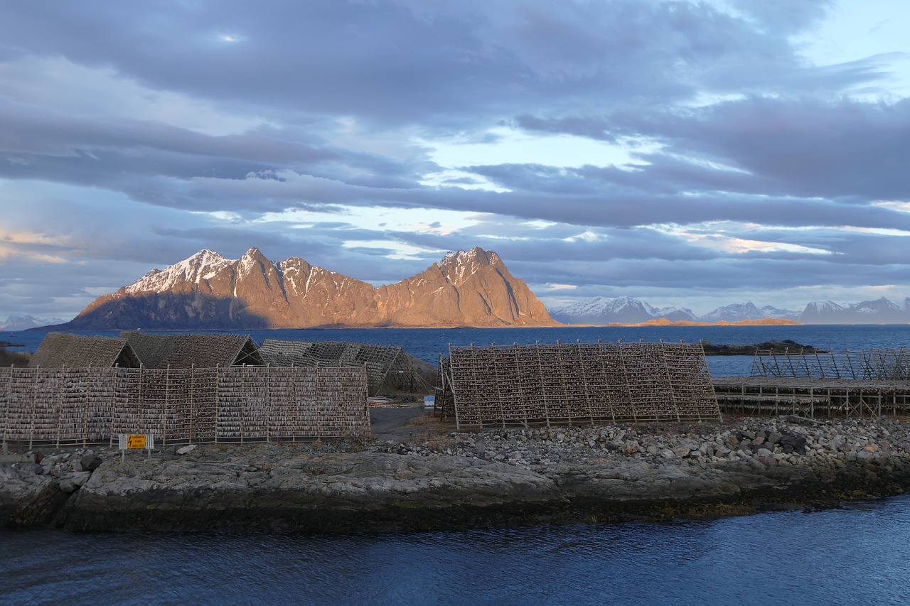 norway  hurtigruten  clouds free photo