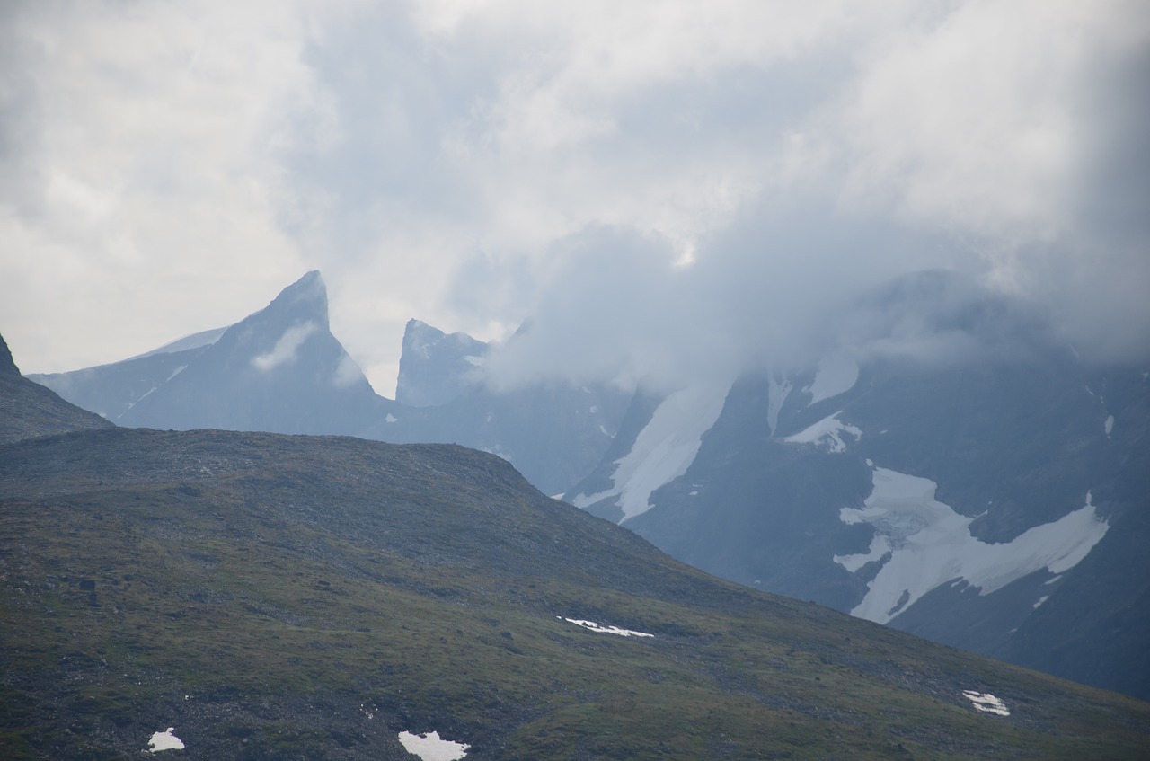 norway  mountains  clouds free photo