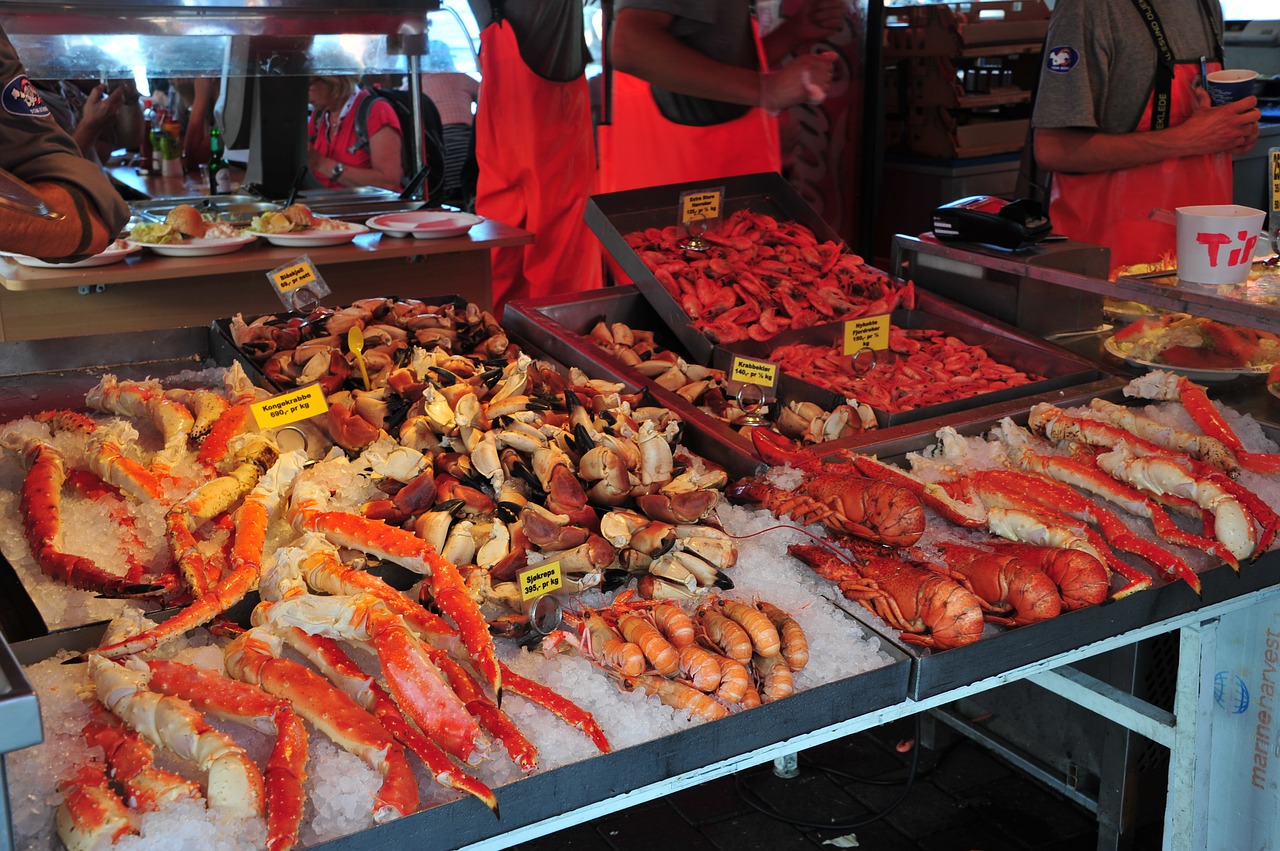 norway  mountains  fish market free photo