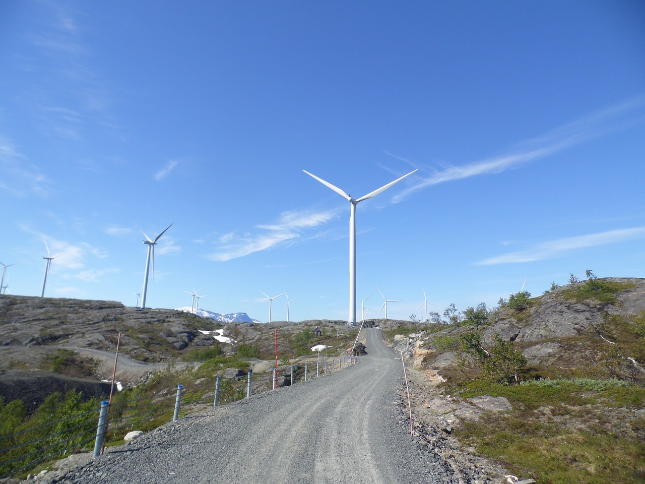 norway wind wind turbine free photo