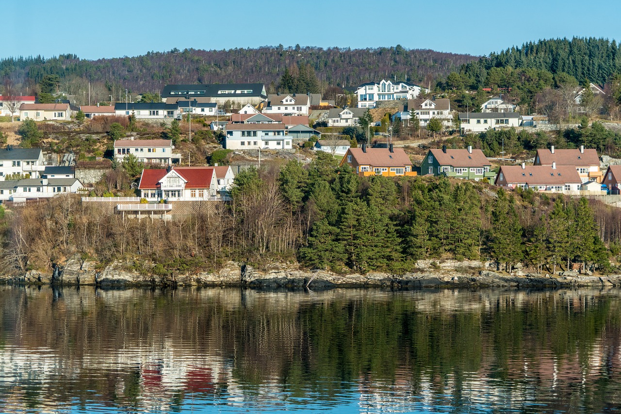 norway  coast  reflection free photo