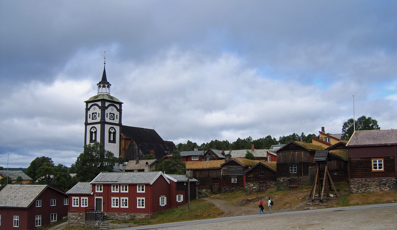 norway town village free photo