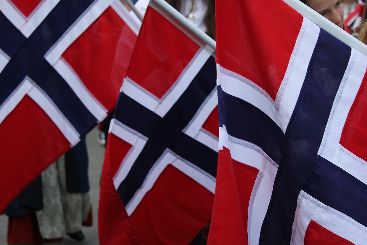 norway norwegian flags free photo