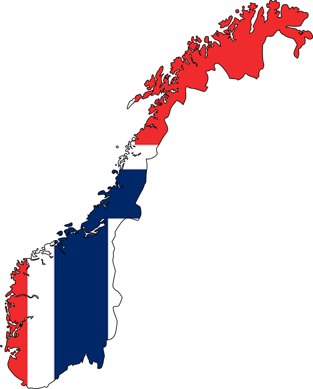 norway flag map free photo