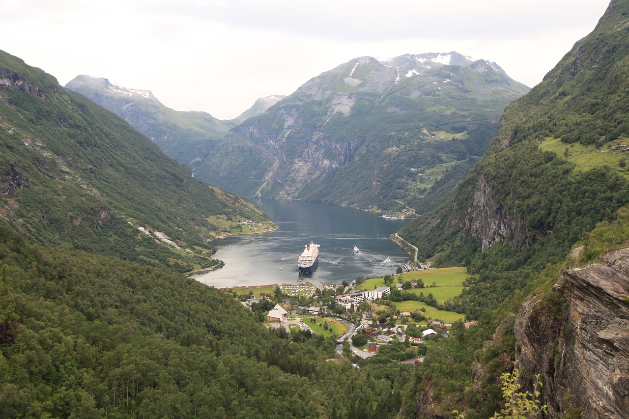 norway geiranger fjord cruise free photo