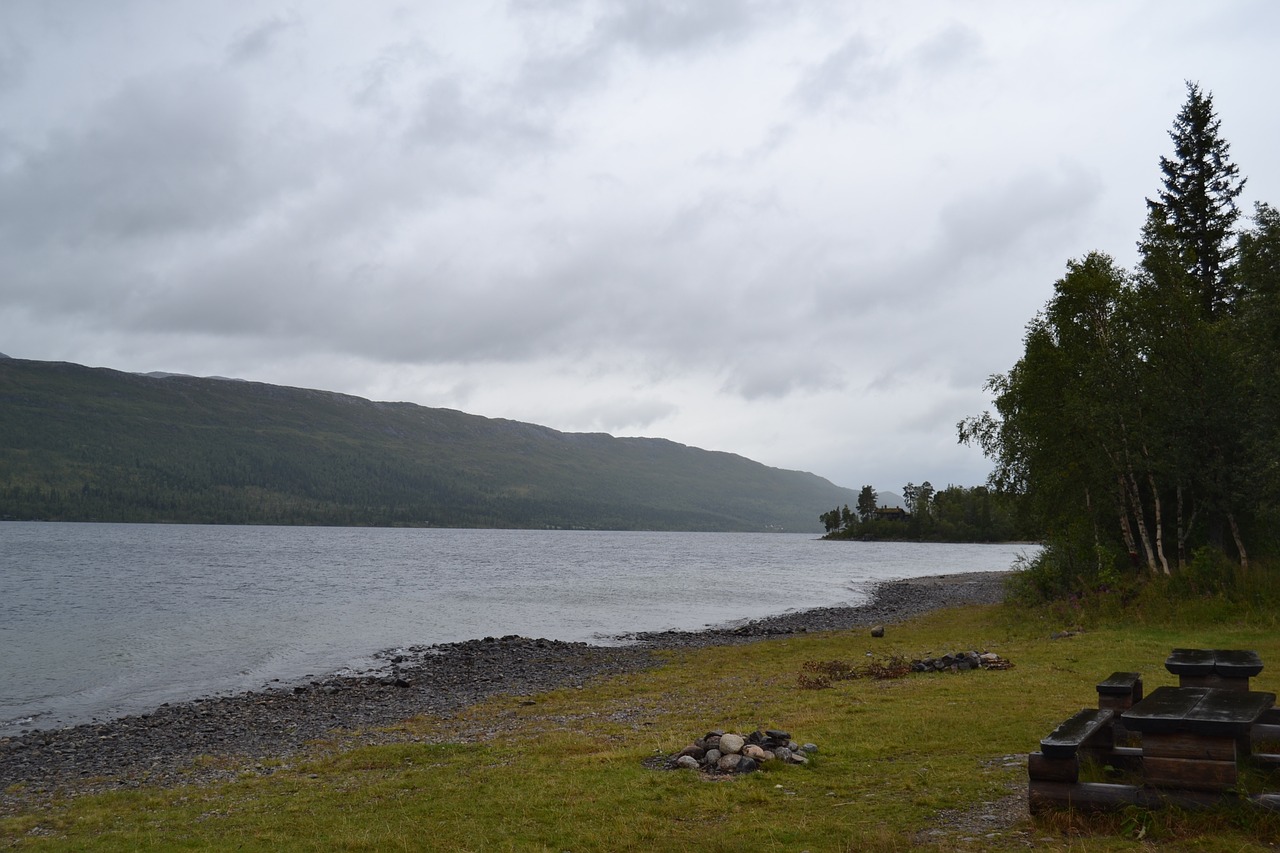 norway lake beach free photo