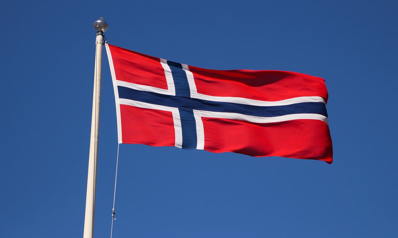 norwegian flag emblem norwegian free photo