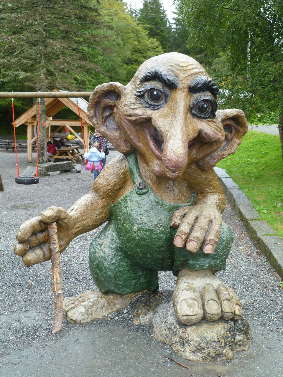norwegian troll statue holiday free photo