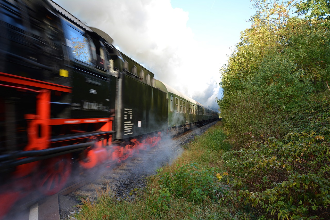 nostalgic  steam locomotive  thuringia germany free photo