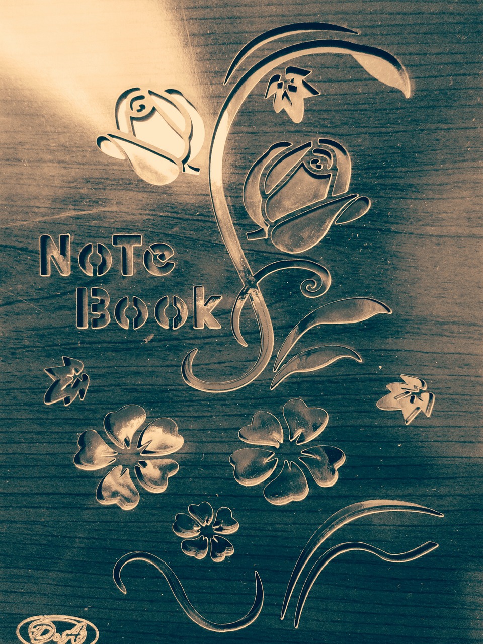 note book flower free photo