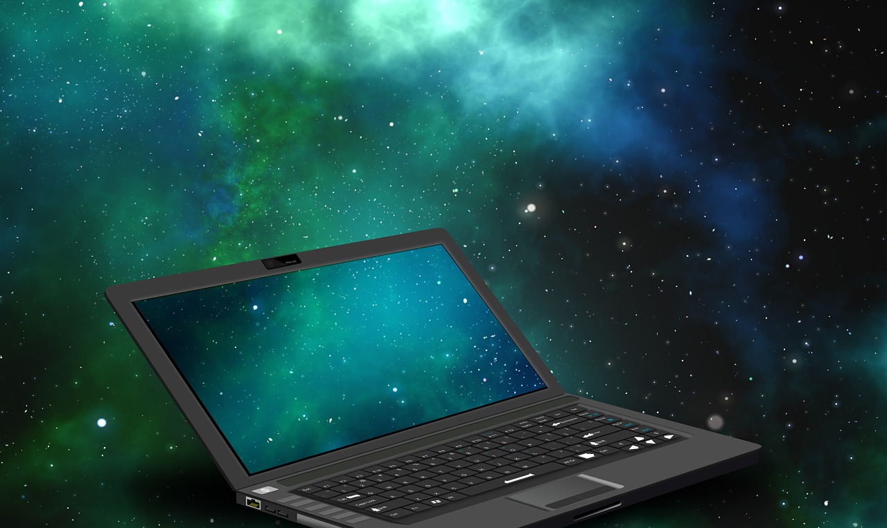 notebook laptop universe free photo