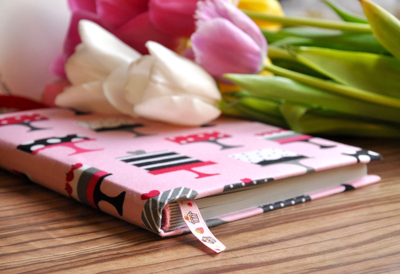 notebook tulip gift free photo