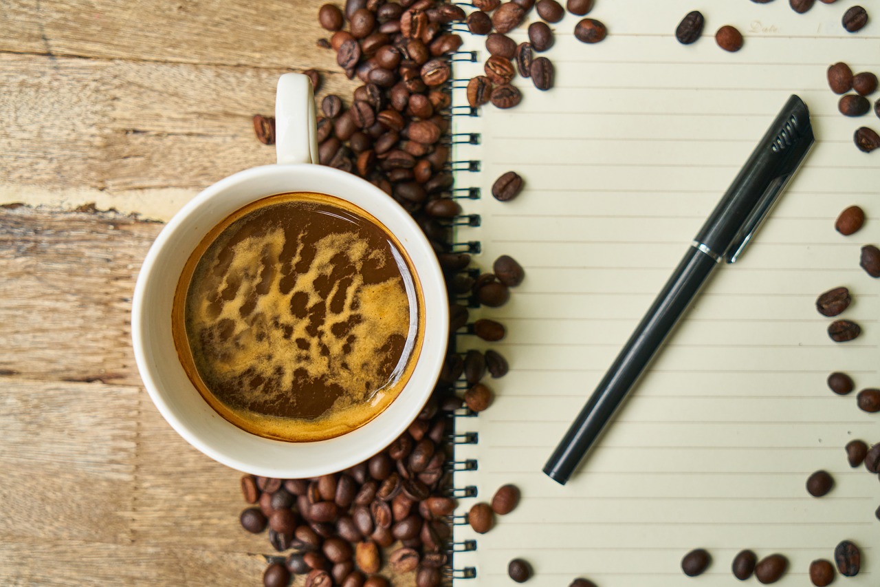 notebook coffee course free photo