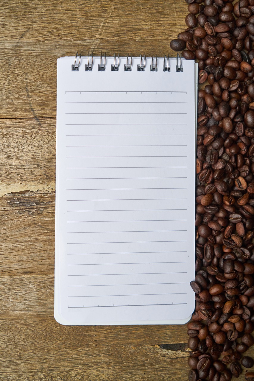 notebook coffee course free photo