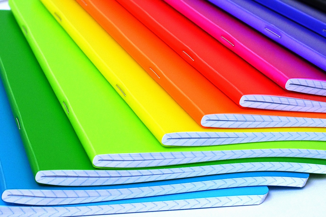 notebooks color colored free photo
