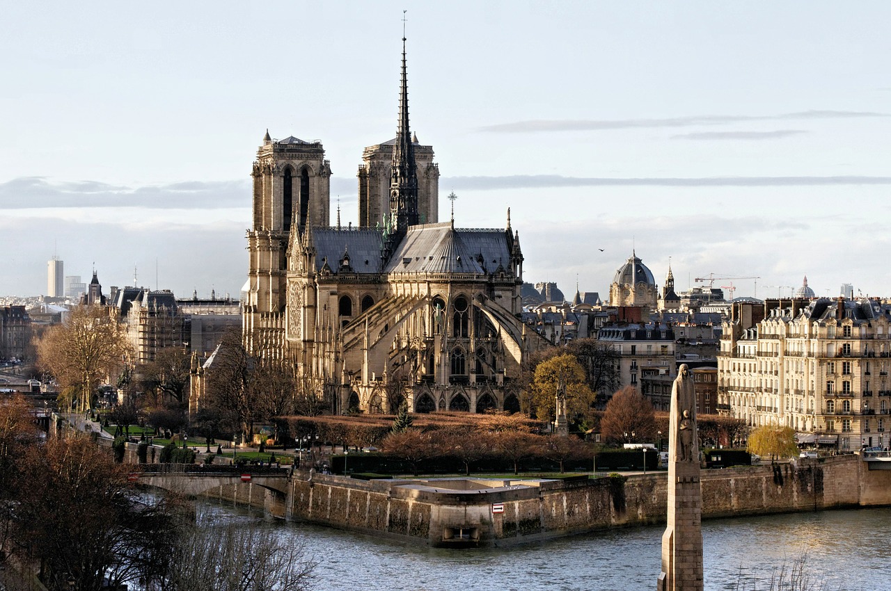 notre dame of paris the seine cathedral free photo